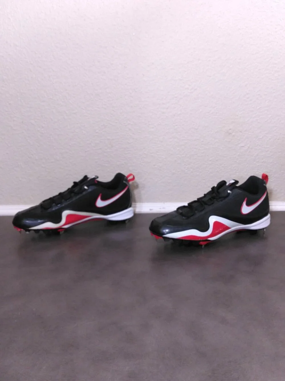 NIKE SLASHER FRAME LITE Baseball Cleats Mens SIZE 13 414990-016 Metal LOW TOP